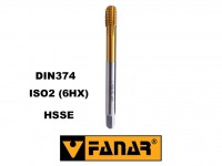 Tvářecí závitník M8x1,0 HSSE TiN ISO2 6HX SR , DIN374 , DIN2174 , ČSN 223052 , FANAR