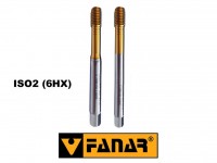 Tvářecí závitník M - HSSE-PM TiN ISO2 (6HX) bez mazací drážky , FANAR
