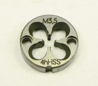Závitová kruhová čelist M3,5 HSS strojní 4h , ČSN 3034 , doprodej