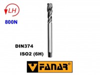 Závitník strojní M28x1,5 levý HSSE ISO2 (6H) DIN374 spirálový (40°) , FANAR