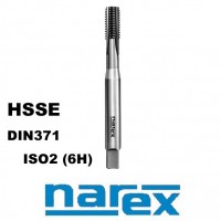 Závitník strojní M5 HSSE ISO2 (6H) DIN371 přímá drážka , NAREX 1000