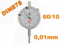 Číselníkový úchylkoměr - indikátor 60/10 mm , 0,01mm , Accurata