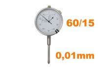 Číselníkový úchylkoměr - indikátor 60/15 mm , 0,01mm