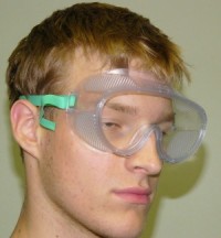 Ochranné brýle čiré s gumičkou