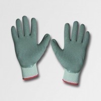 Bezešvé pracovní rukavice máčené v latexu , vel. 8